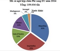 Top 5 nước Châu Phi xuất khẩu cá ngừ sang EU