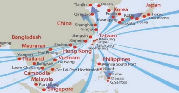 Hãng tàu ưu tiên các tuyến xuyên đại dương khiến tuyến nội Á thiếu hụt container và giá cước bị đẩy tăng vọt