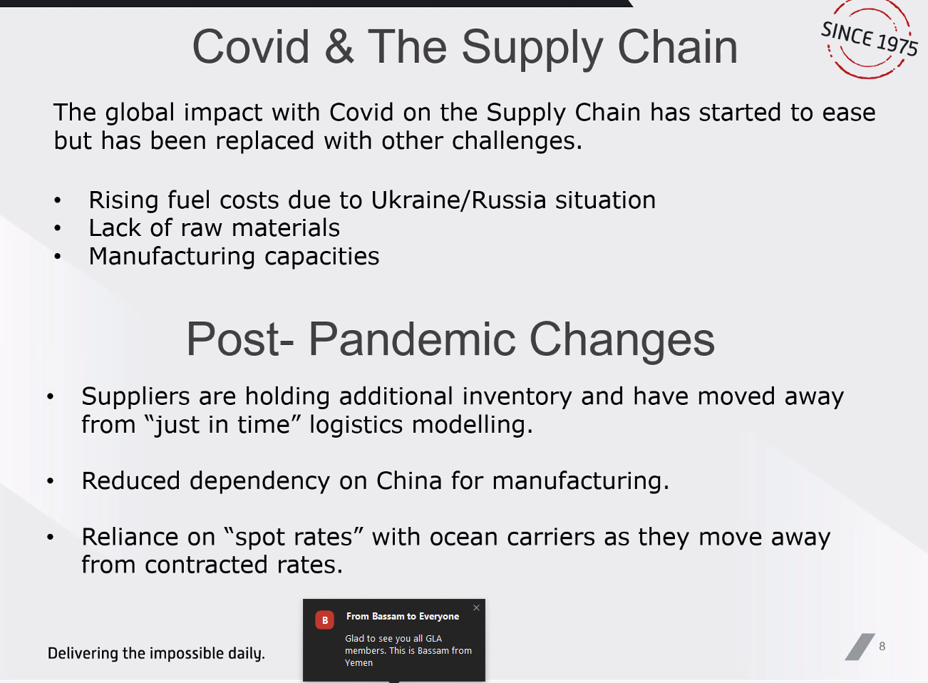 Covid và chuỗi cung ứng Covid và chuỗi cung ứng