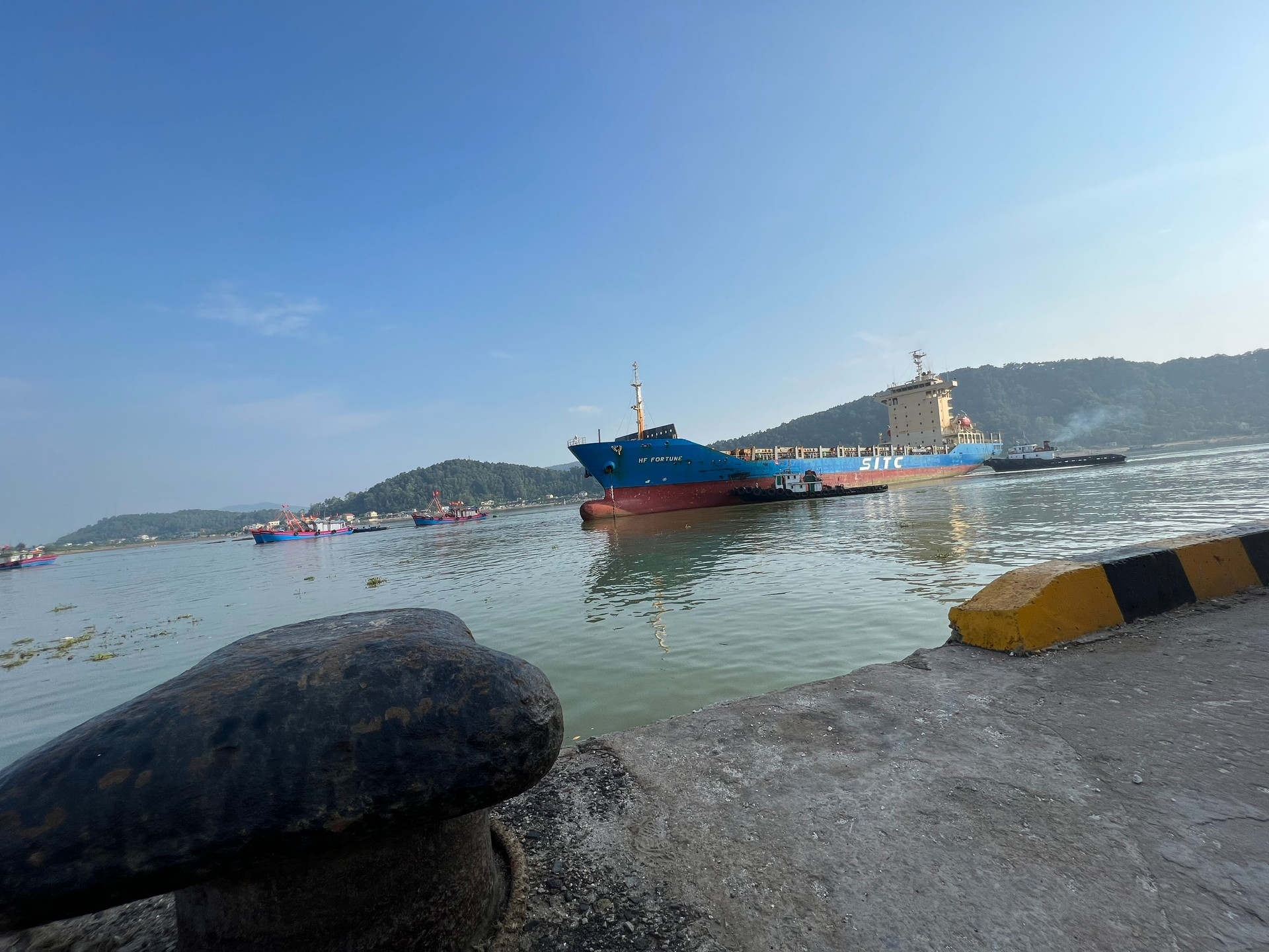 Cảng Nghệ Tĩnh đón tàu container quốc tế đầu tiên trong năm 2023